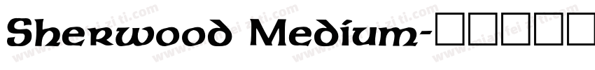 Sherwood Medium字体转换